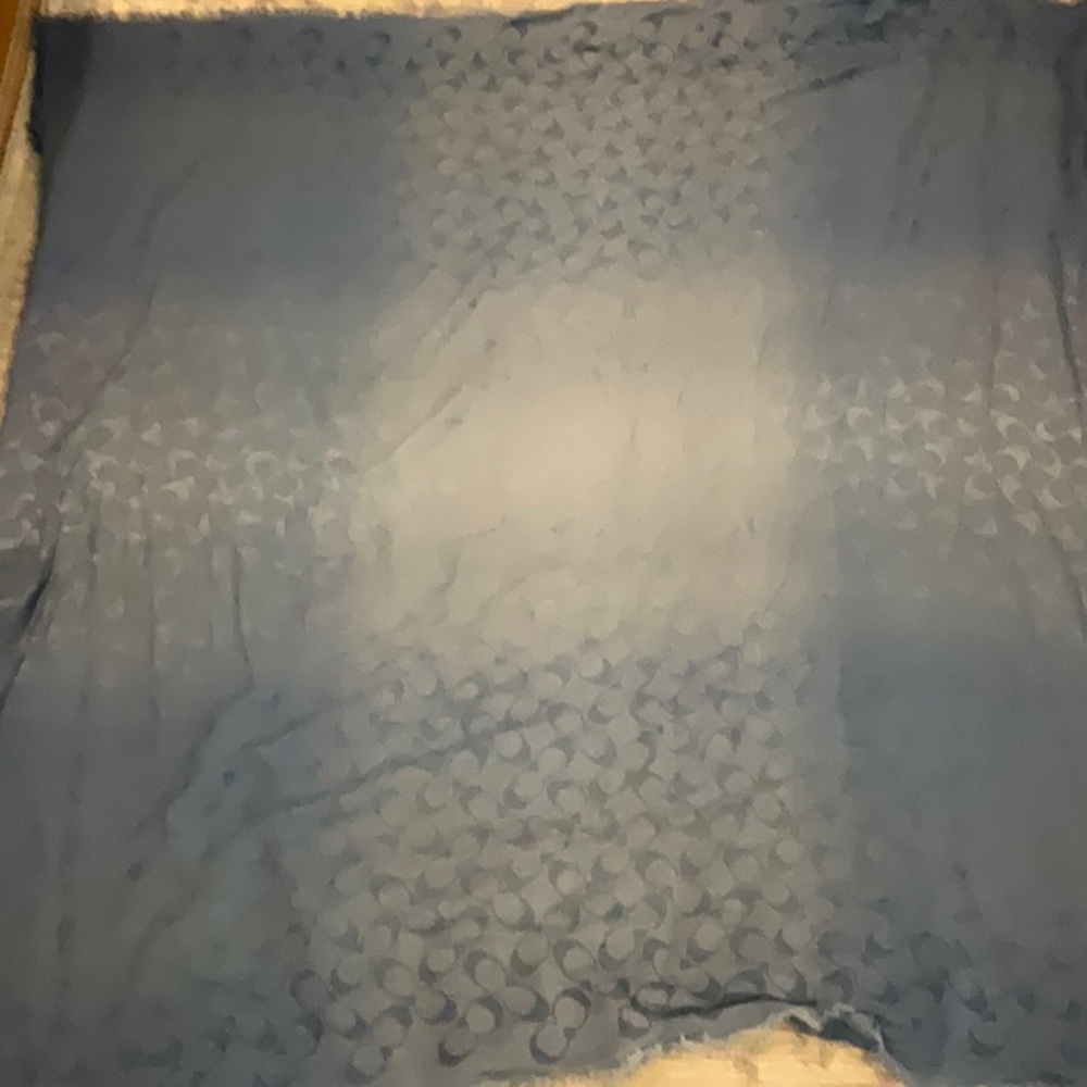 Coach Blue Signature C scarf square 42” x 42”